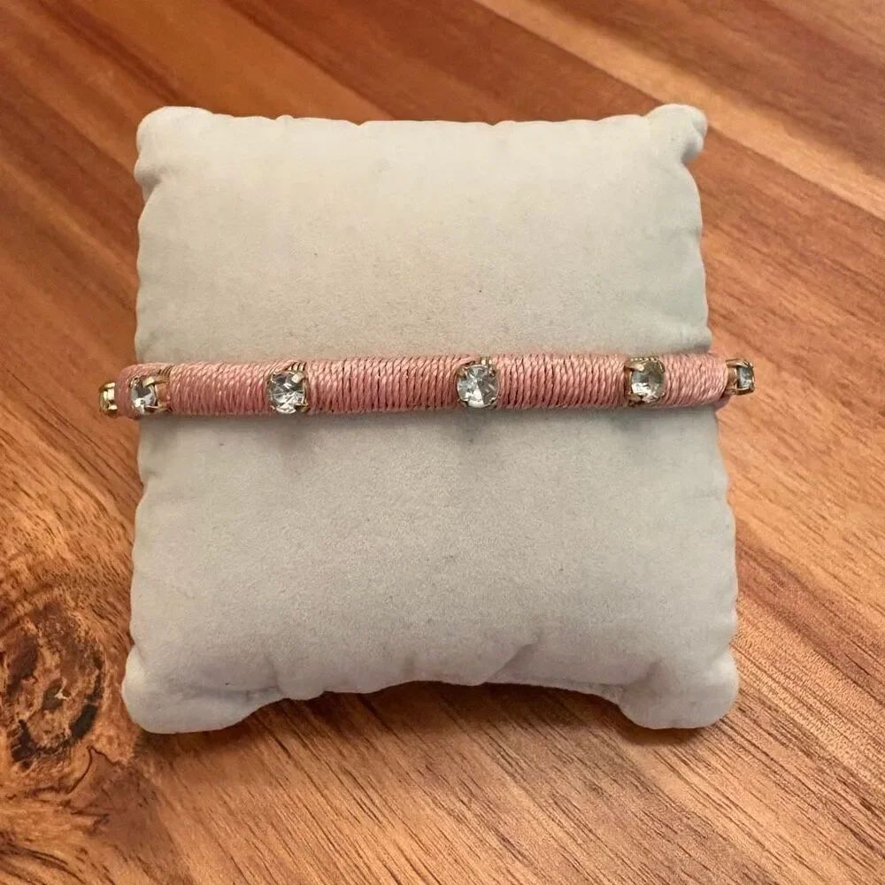 J.Crew | Wrapped Rhinestone Bracelet | 7.5” Length